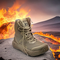 Bota media caña con cremallera