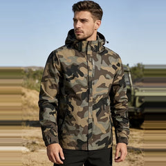 CHAQUETA ROMPEVIENTOS PARA HOMBRE camuflada