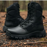 Bota tactica caña alta en cuero