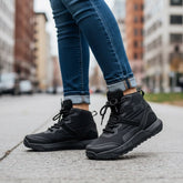 Bota Media caña urbana Negra dama.