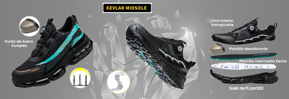 puntera de seguridad hombre