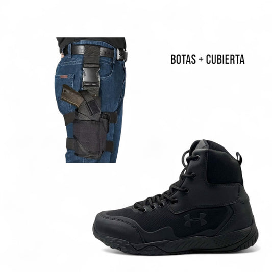 bota media caña +  cubierta