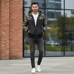 CHAQUETA ROMPEVIENTOS PARA HOMBRE camuflafe