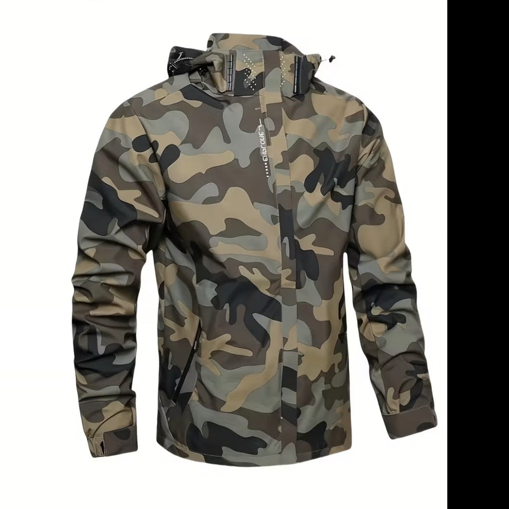 CHAQUETA ROMPEVIENTOS PARA HOMBRE camuflada