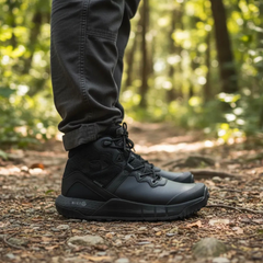 Bota Tactica hombre con punta de cuero