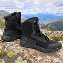 Botas Tácticas Media Caña Negras con Cremallera – Suela EVA Ultraliviana. 5428