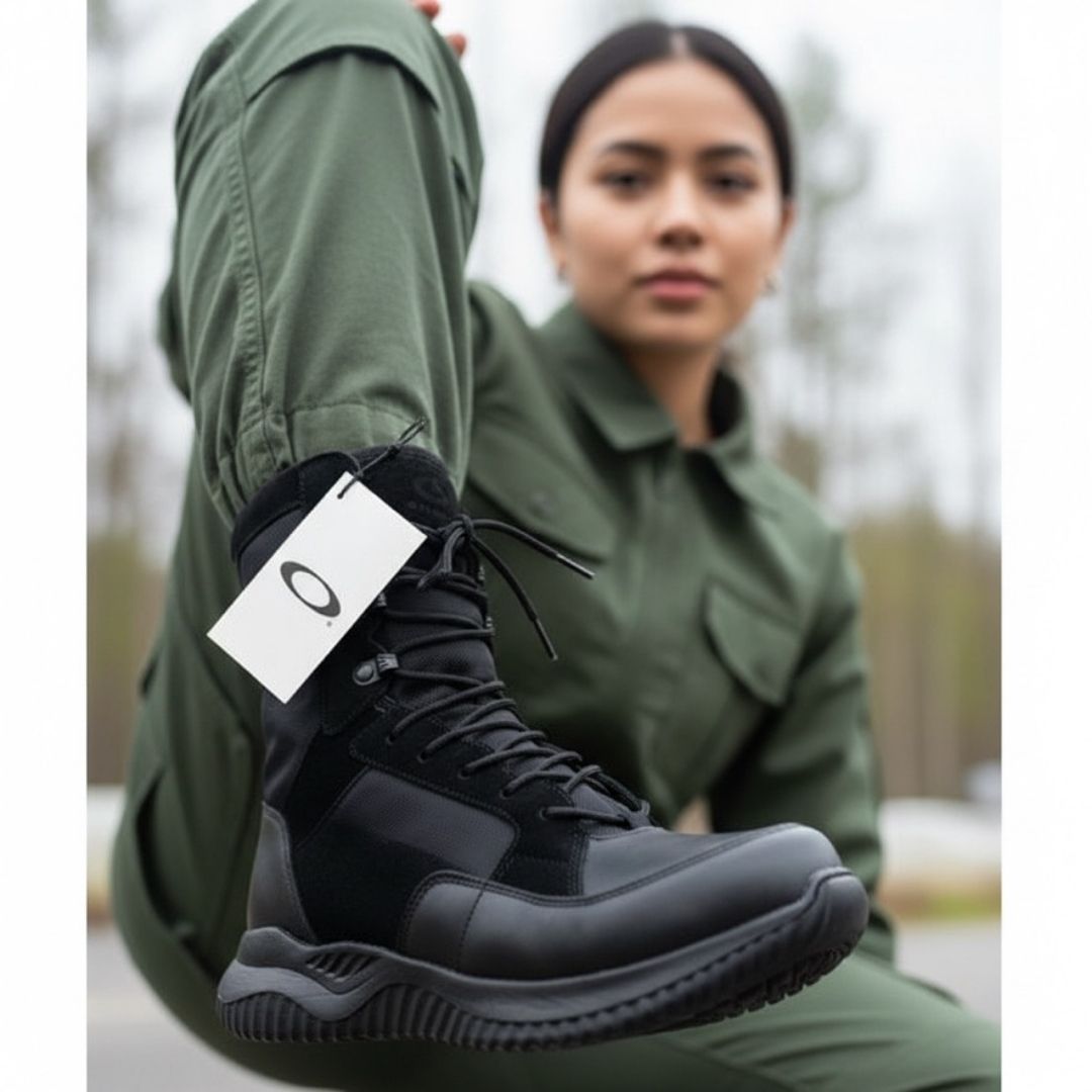 bota  tactica caña alta dama