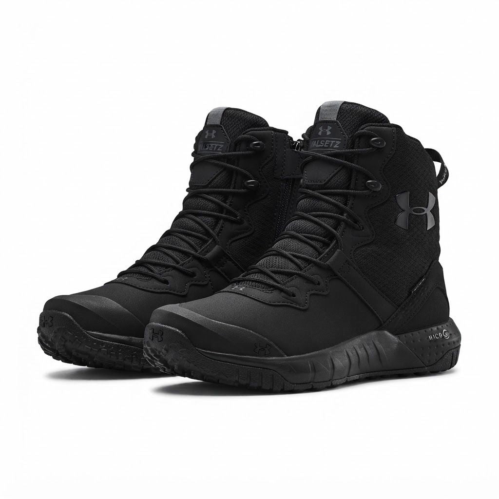 Bota Táctica  MG  cremallera  y cuero
