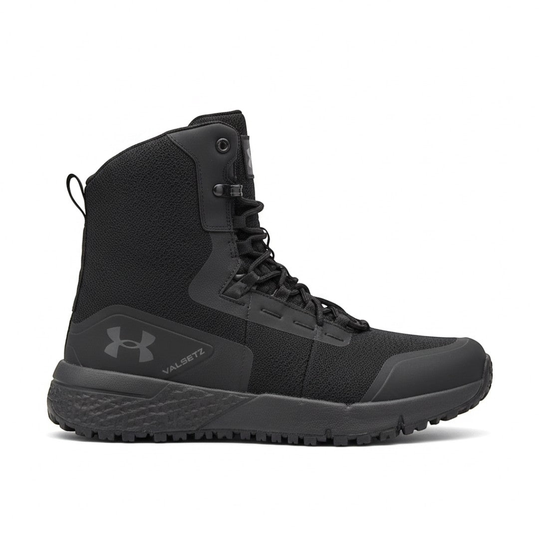 Botas Tácticas Media Caña Negras con Cremallera – Suela EVA Ultraliviana. 5428