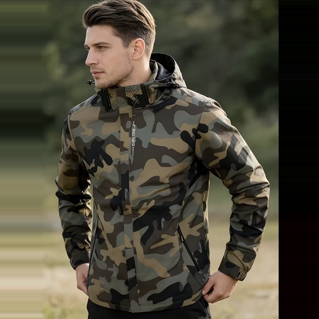 CHAQUETA ROMPEVIENTOS PARA HOMBRE camuflada