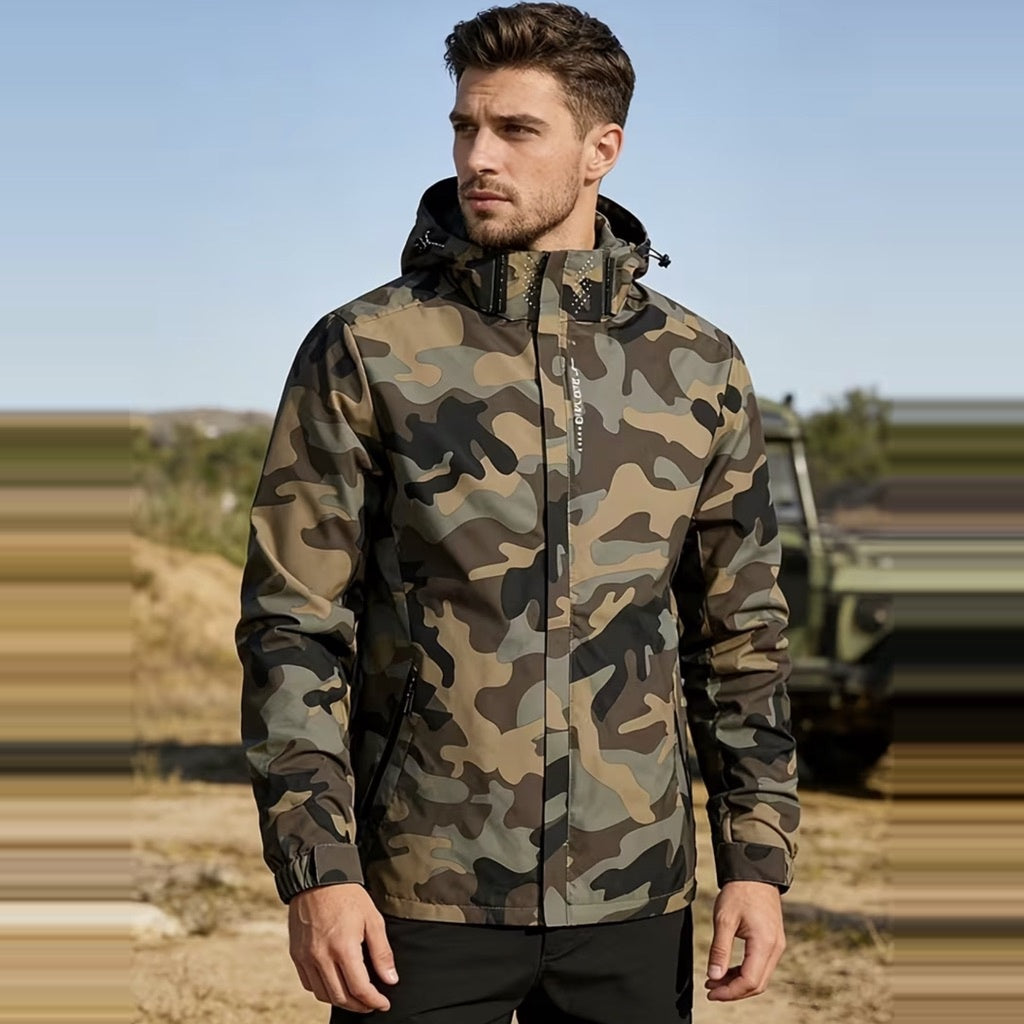 CHAQUETA ROMPEVIENTOS PARA HOMBRE camuflada