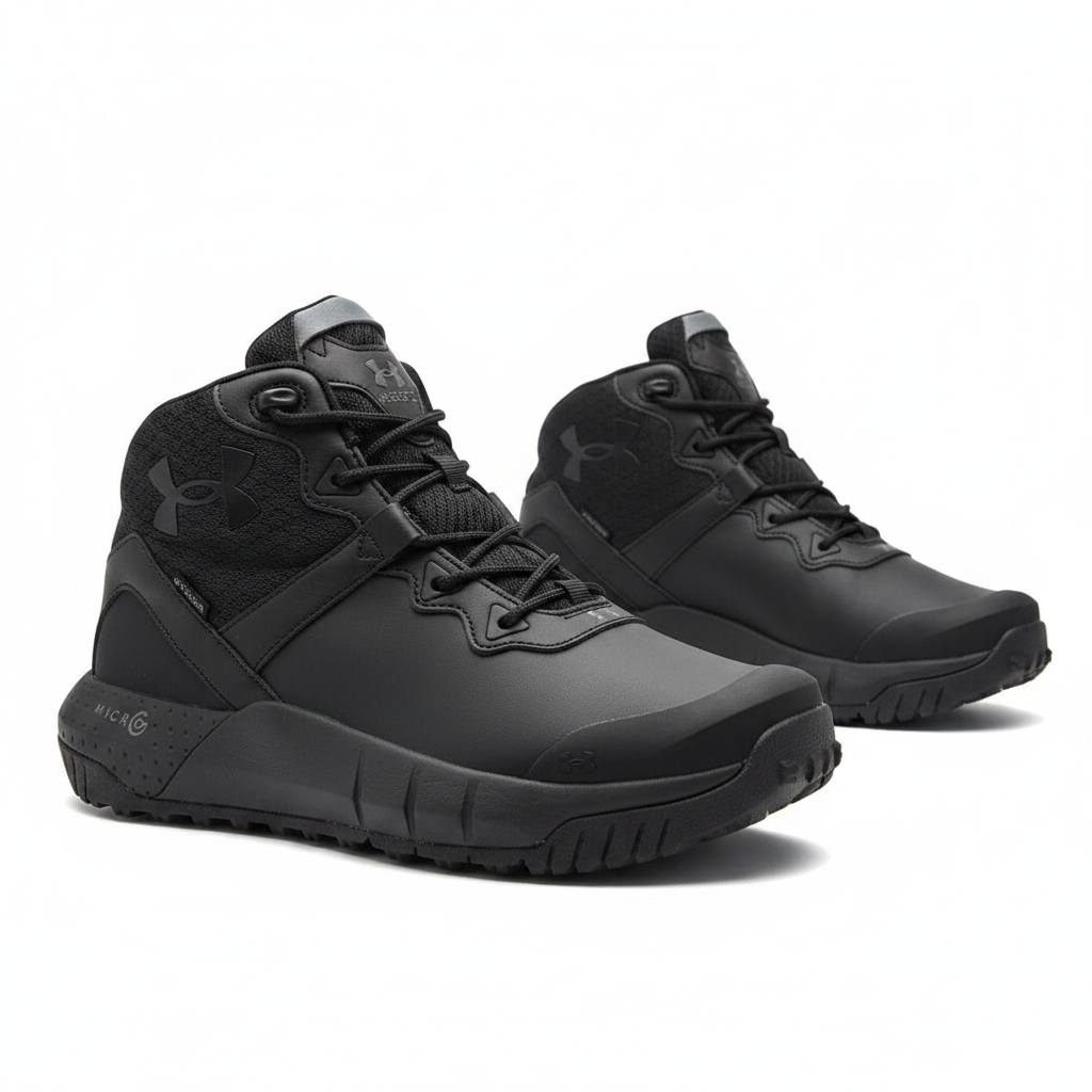 Bota Tactica hombre con punta de cuero