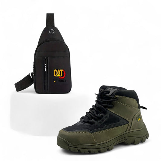 BOTAS  CAT VER MAS BOLSO DE hombro.