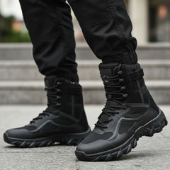 bota caña alta militar