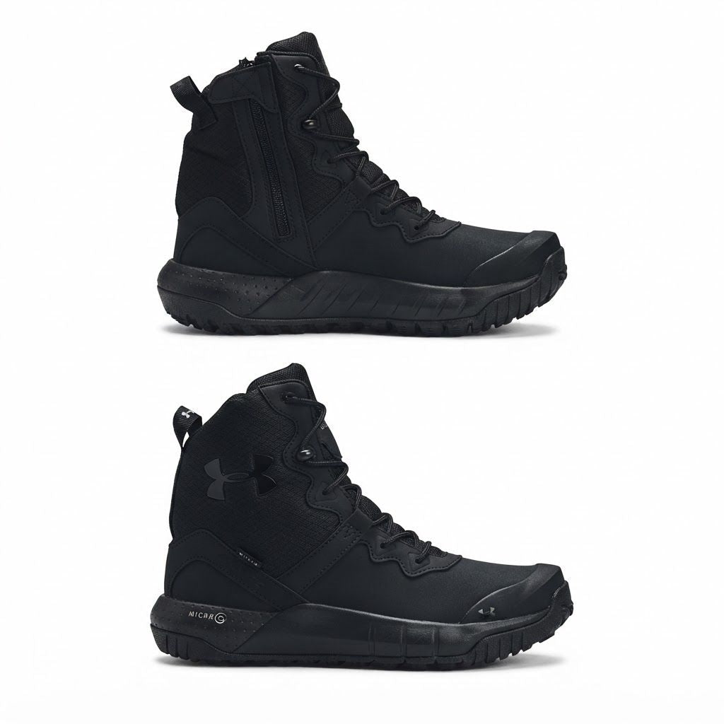 Bota Táctica  MG  cremallera  y cuero