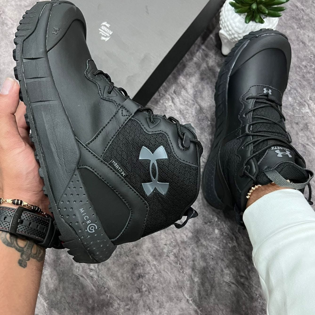 Bota Tactica hombre con punta de cuero