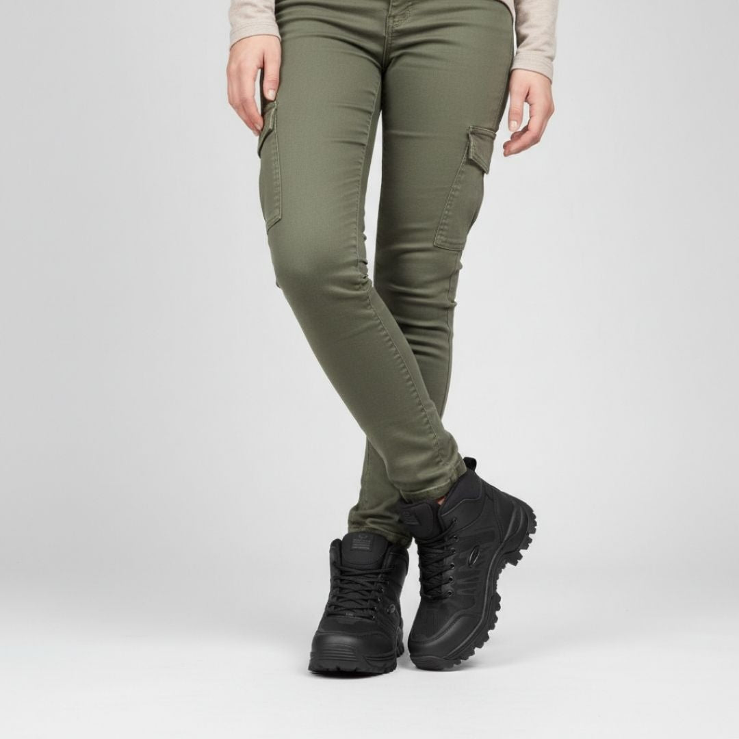 Bota   caña corta   Negra  dama.